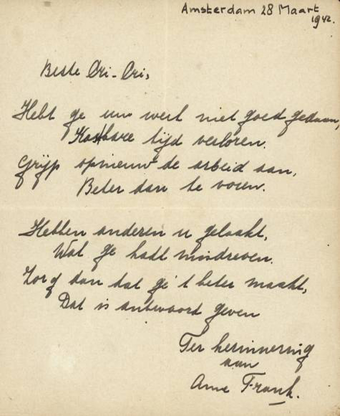 Anne Frank poem