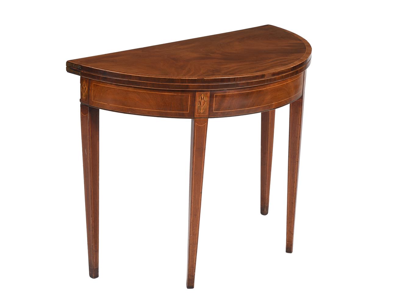 A George III folding tea table